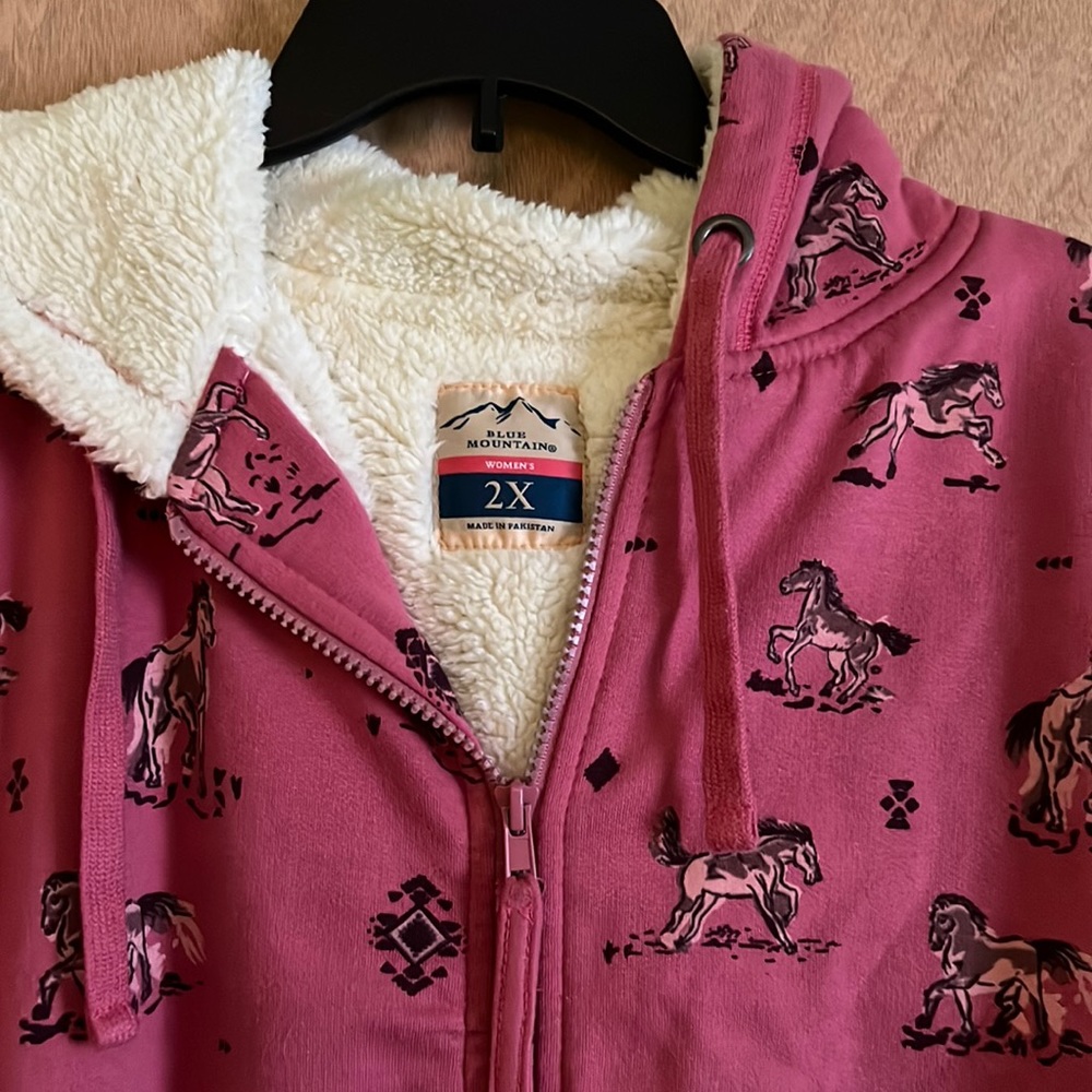 Horse Print Cozy Hoddie